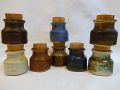 Arabia, Francesca Mascitti-Lindh, maustepurkit 8 kpl /  Arabia, Francesca  Mascitti-Lindh,ceramic spice jars  8 pcs - Nro 6757